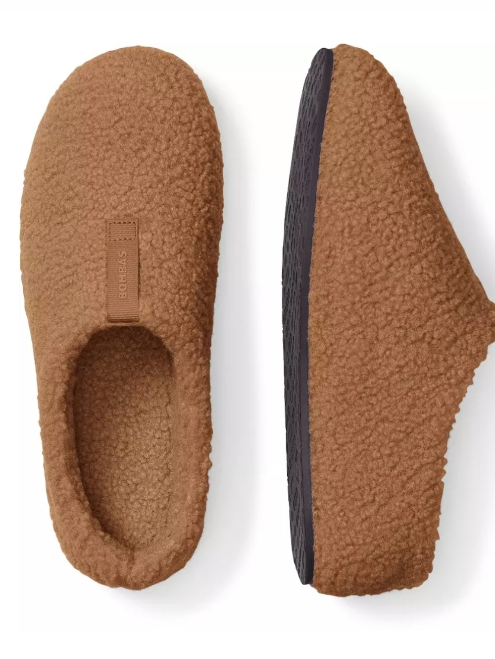Bombas Women’s Sherpa Slip On Sunday Slipper Slippers Camel Tan 9 - Picture 10 of 12